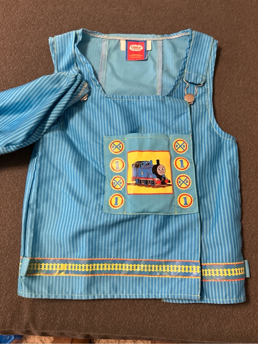 Vintage 2000s Thomas & Friends Engineer Vest & Hat Set Costume Kids